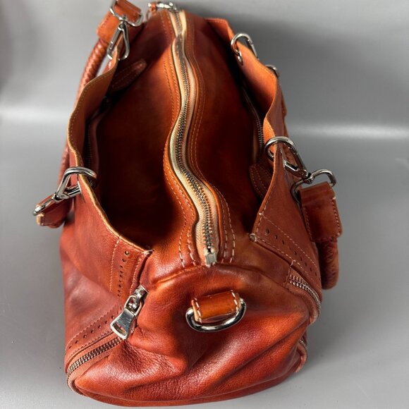 Old Trend Lily Leather Satchel with Crossbody Strap - Picture 11 of 15